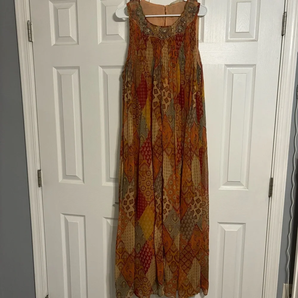Soft Surroundings Vanessa Beaded Maxi Dress